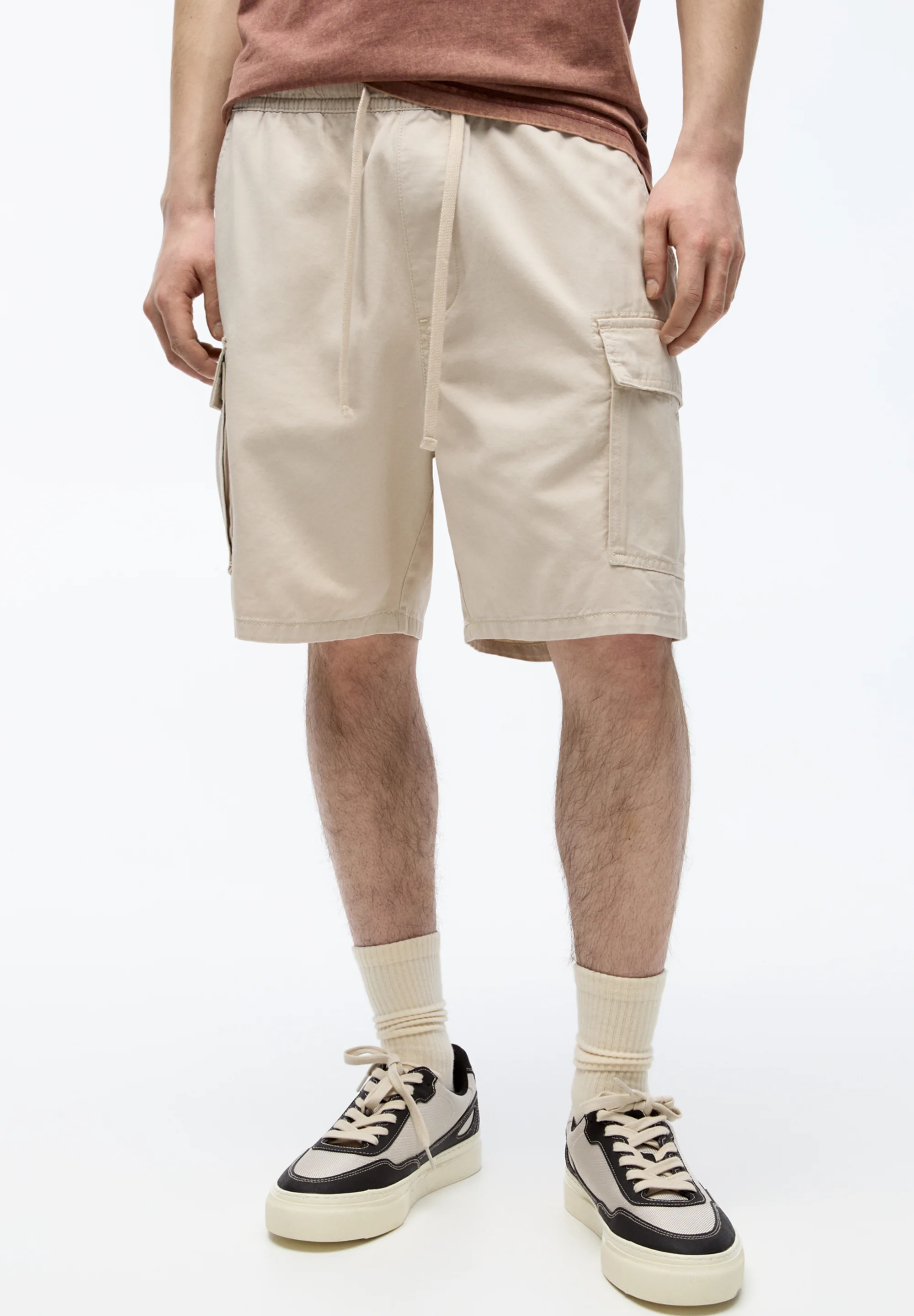 PULL&BEAR BERMUDA - Shorts vaqueros
