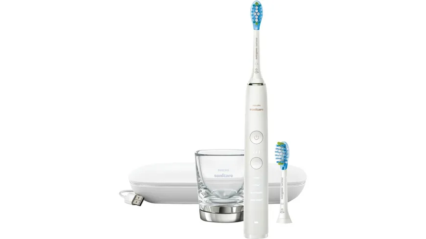 PHILIPS Sonicare DiamondClean 9000 Elektrische Schallzahnbürste mit App, weiß, HX9913/16