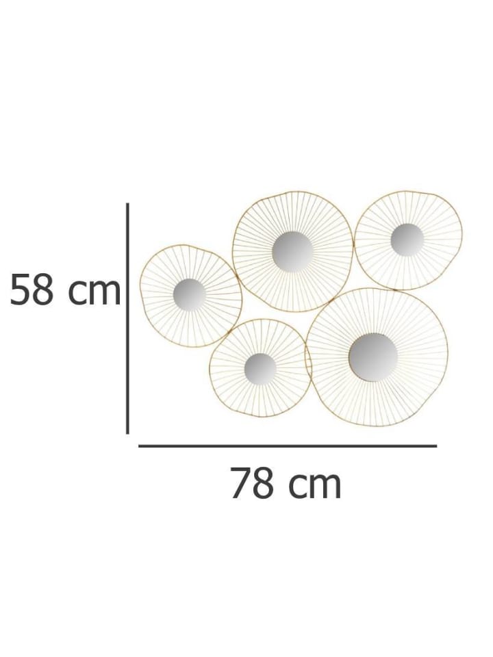 Atmosphera Créateur d'intérieur Wanddekoration in gold günstig kaufen onesize
