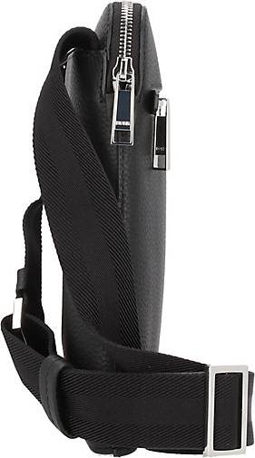 BOSS Crosstown Umhängetasche Leder 20 cm