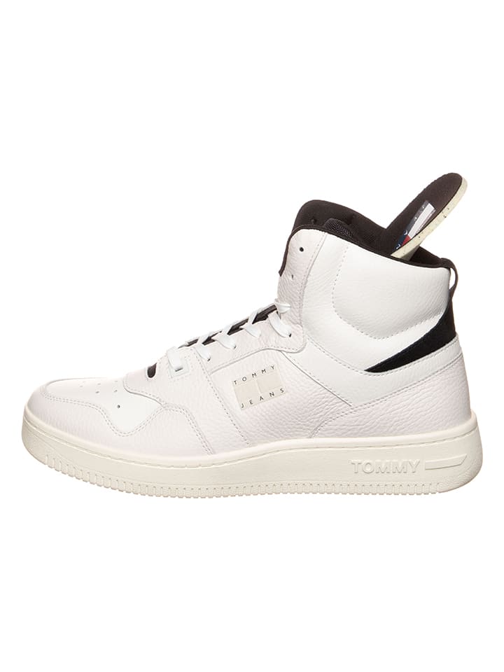 Tommy Hilfiger Shoes Leder-Sneakers in Creme günstig kaufen 44