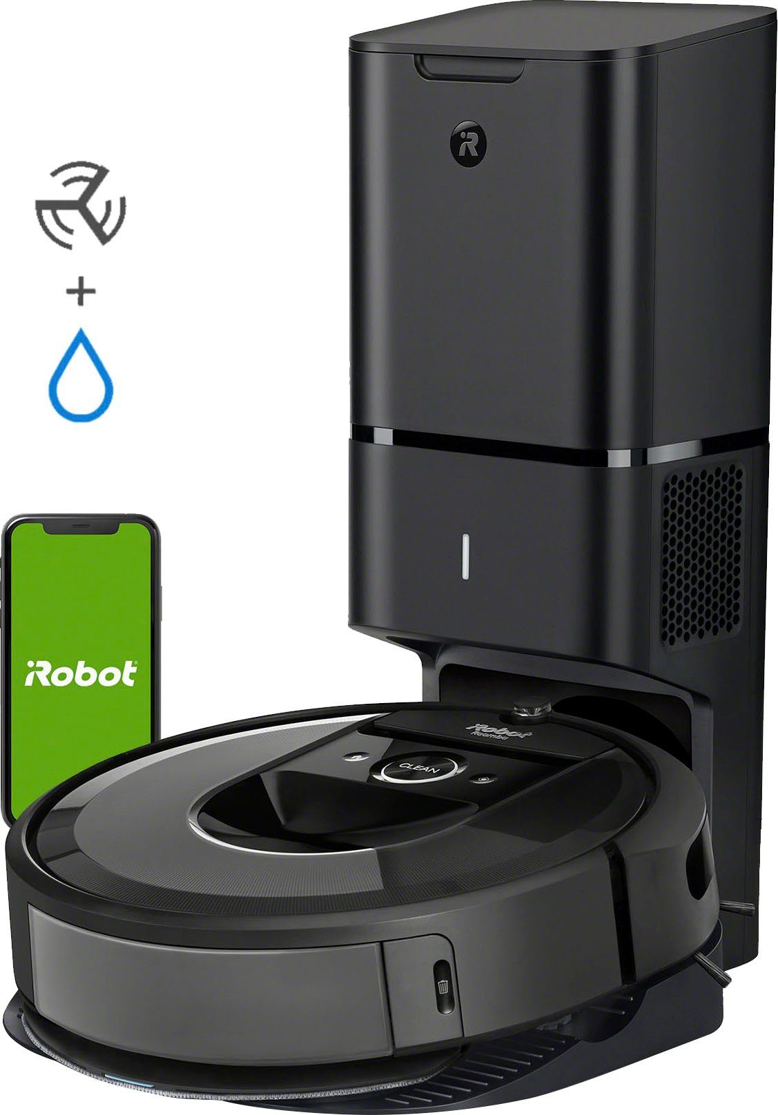 iRobot Saugroboter Roomba Combo i8+ (i857840) inkl. autom. Absaugstation, mit Beutel
