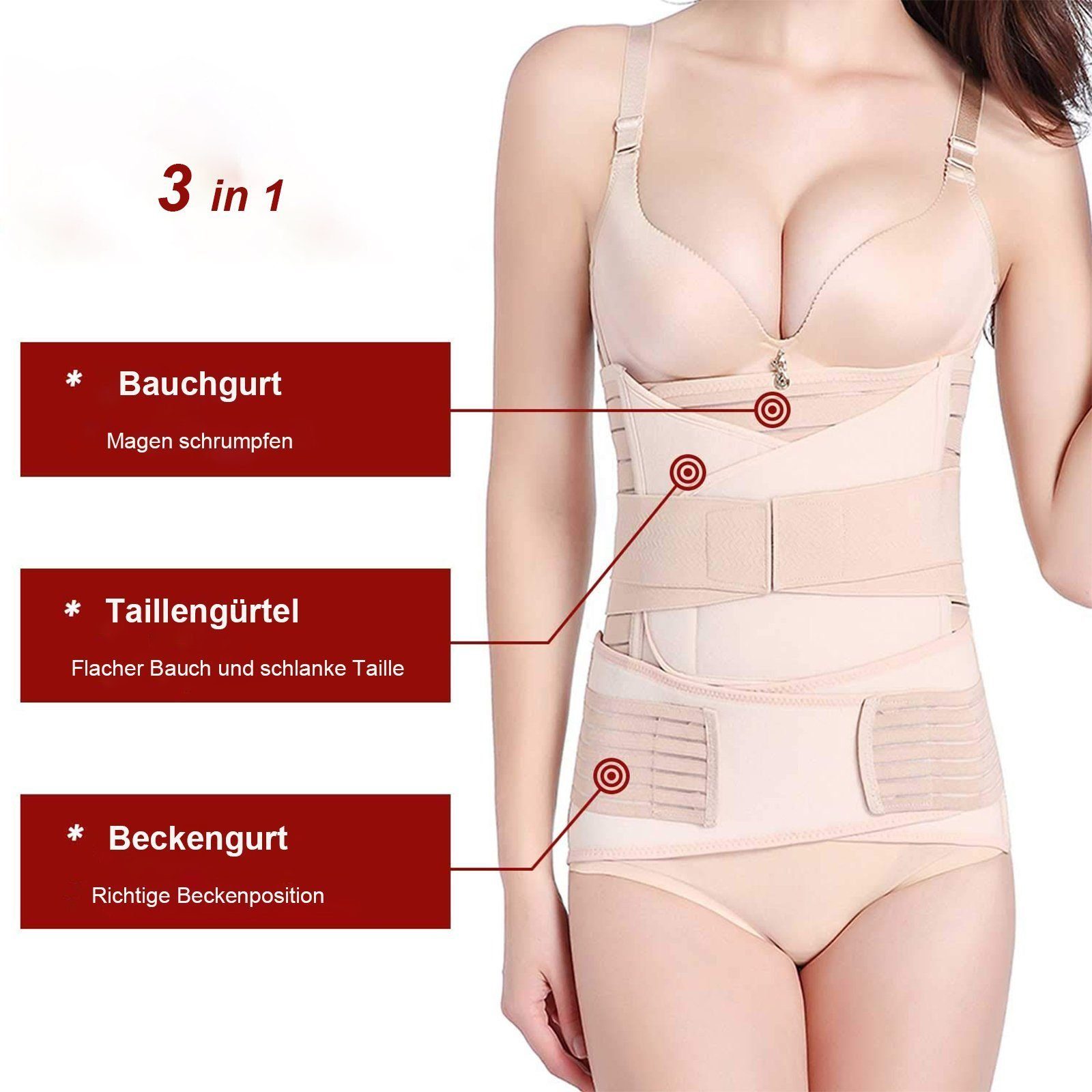 Aoucheni Taillenshaper Korsett Taille Fantastisch Winziger Bauch Leistungsstarke Shapewear (Extra langes Design, eine einmalige Lösung, um das zusätzliche Fett zu sammeln, unsichtbar und nahtlos) Wiederherstellung der Körperform, Unterstützung des un