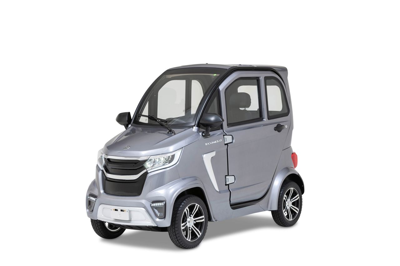 Econelo Elektro Kabinenroller Nelo 4.1  45 km/h silbergrau