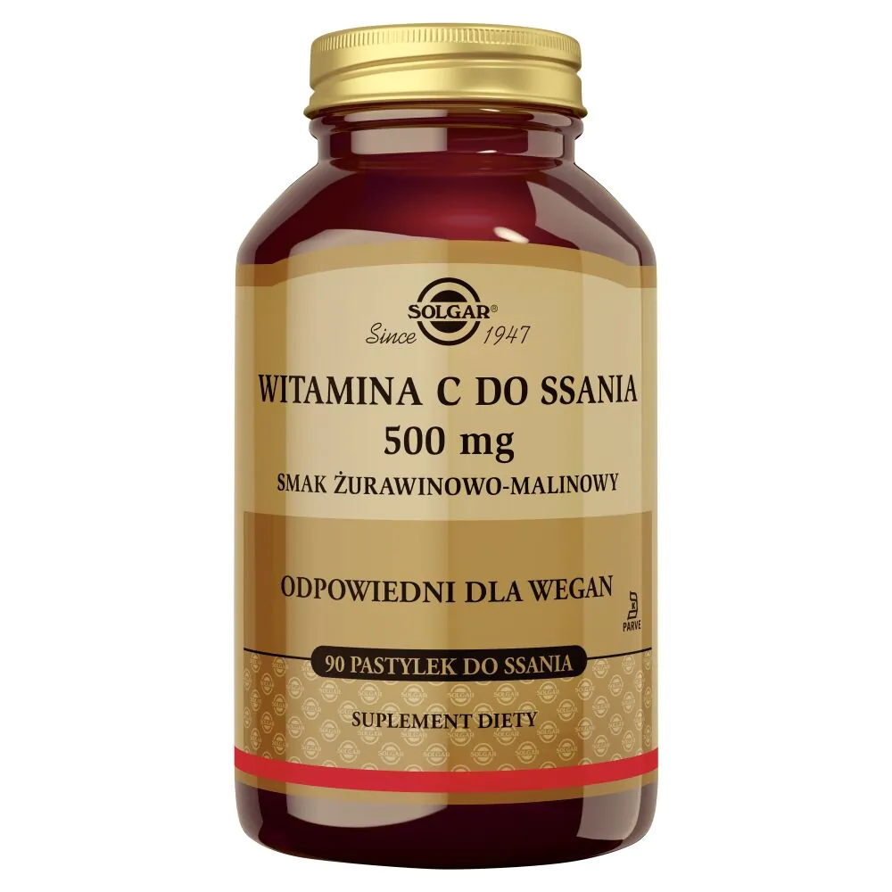 Solgar vitamin C 500 mg pastile s okusom brusnice/maline