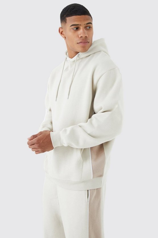 Oversize Trainingsanzug mit Colorblock-Paspeln