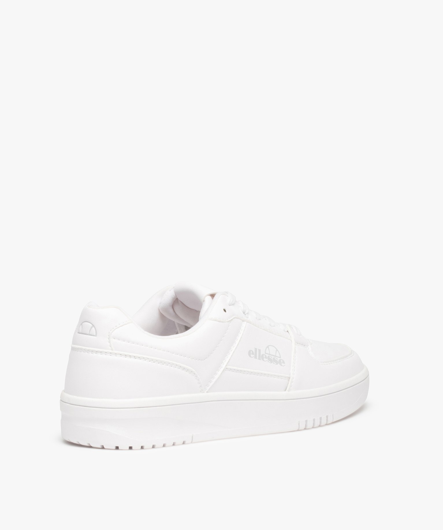 Baskets homme style tennis unies à lacets – Ellesse Mendita blanc | GEMO