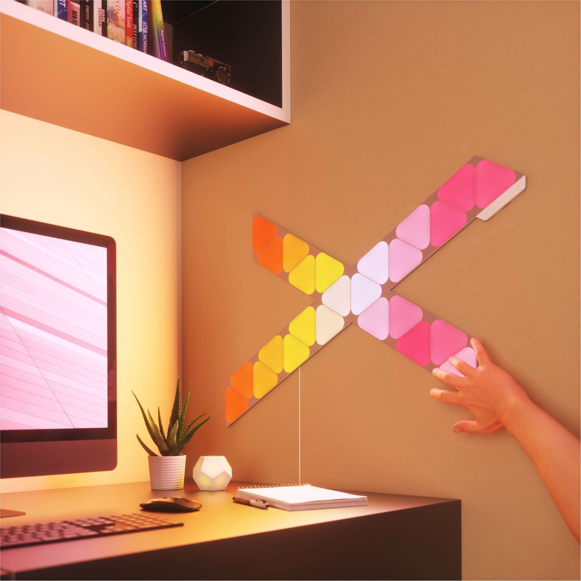 nanoleaf LED Panel Triangles, Dimmfunktion, LED fest integriert, Farbwechsler