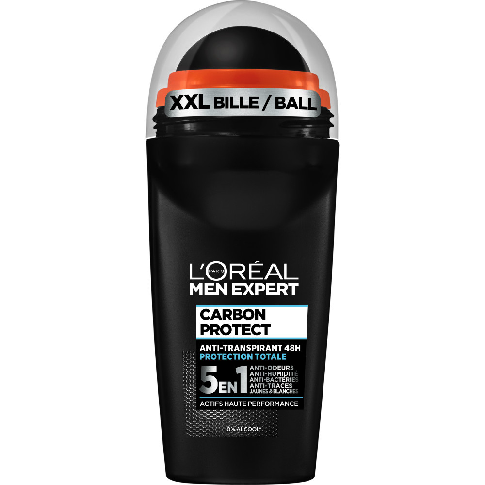 L'Oréal Paris L'Oréal Men Expert Carbon Protect Déodorant Bille 5en1 - 50ml Déodorant Bille Homme