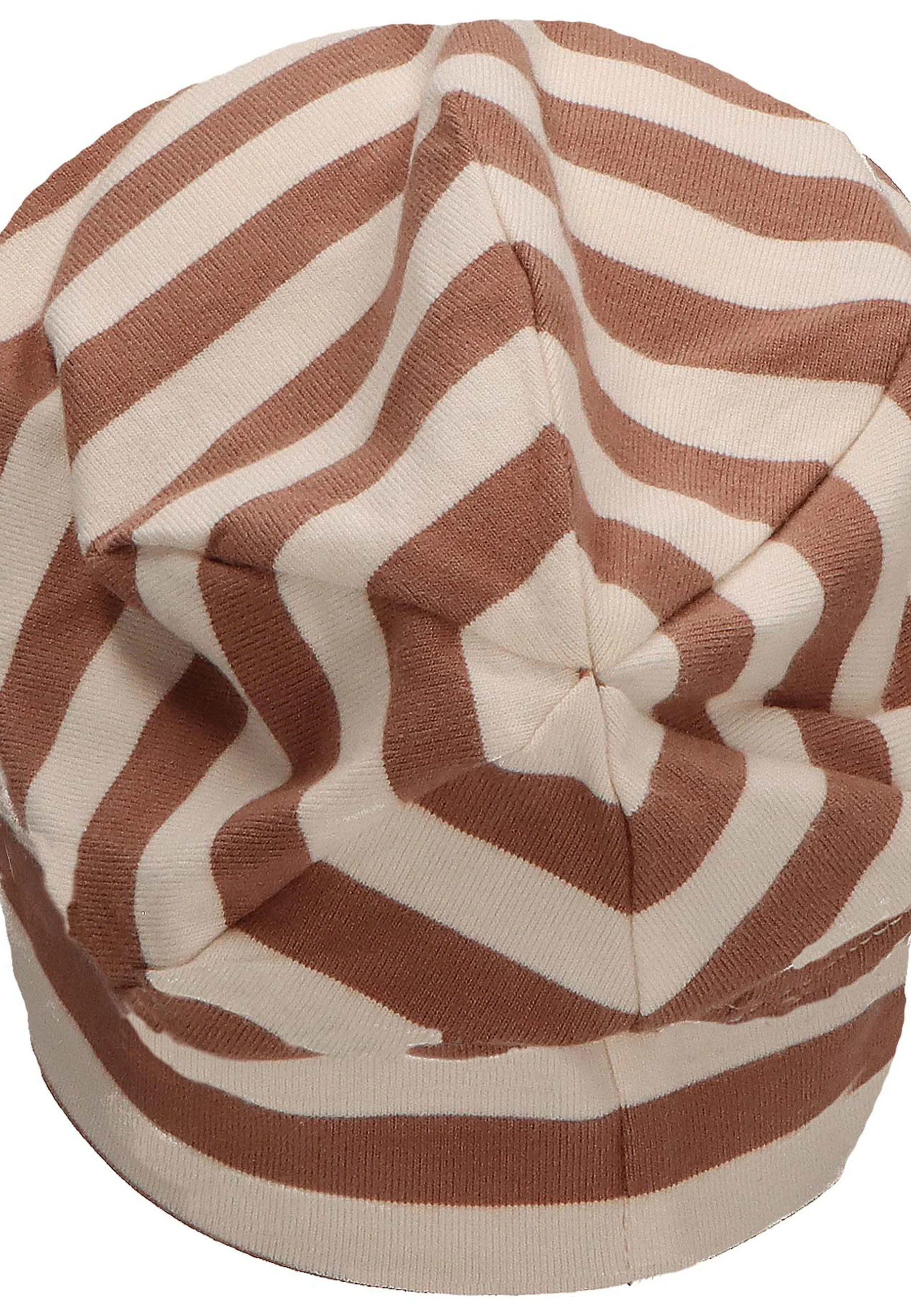 GOTS Slouch-Beanie aus Jersey (Bio) mit Streifen