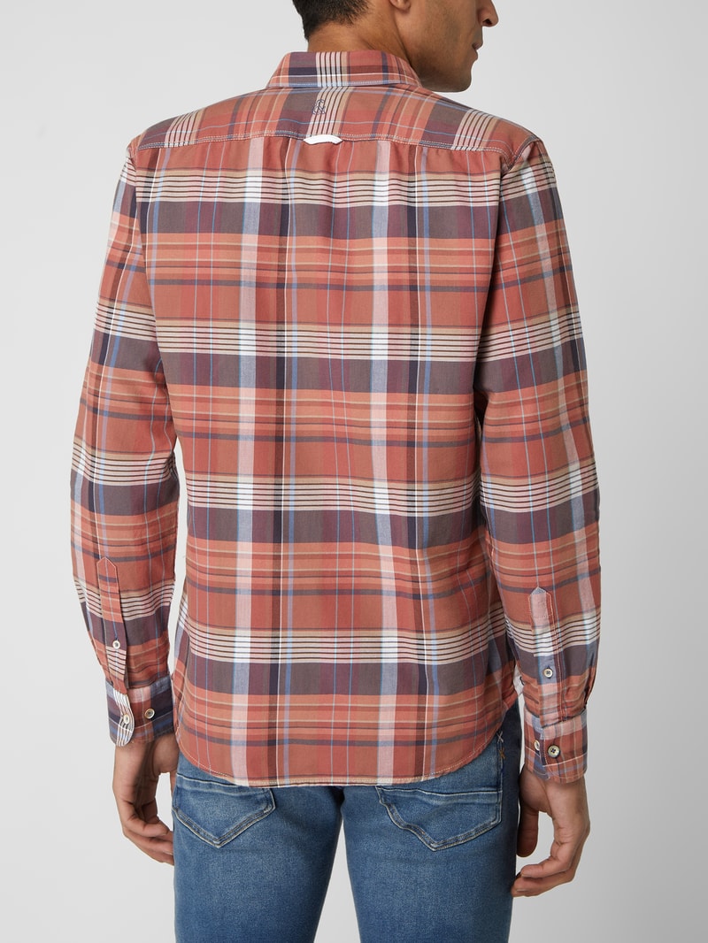 Regular Fit Business-Hemd aus Oxford in orange