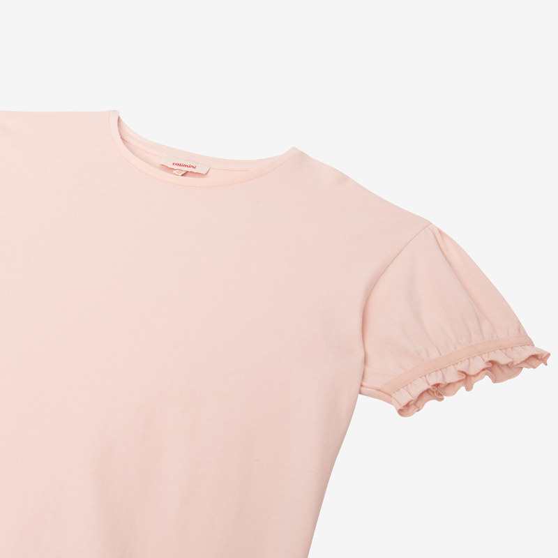 T-shirt fille manches ballon rose Catimini