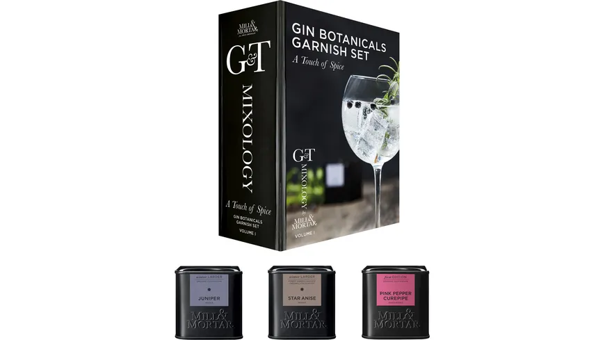 MILL&MORTAR Gin Botanicals 3er Set Geschenkbox A Touch of Spice Vol. I 90 g