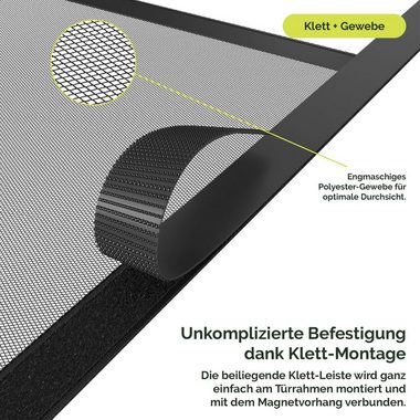 Nematek Insektenschutz-Vorhang Magnet Fliegengitter Tür Magnetvorhang - Insektenschutz Balkontür