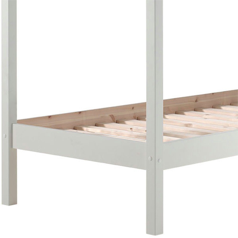 Kindermöbel 24 Himmelbett Alysa inkl. Lattenrost + Himmelgestänge