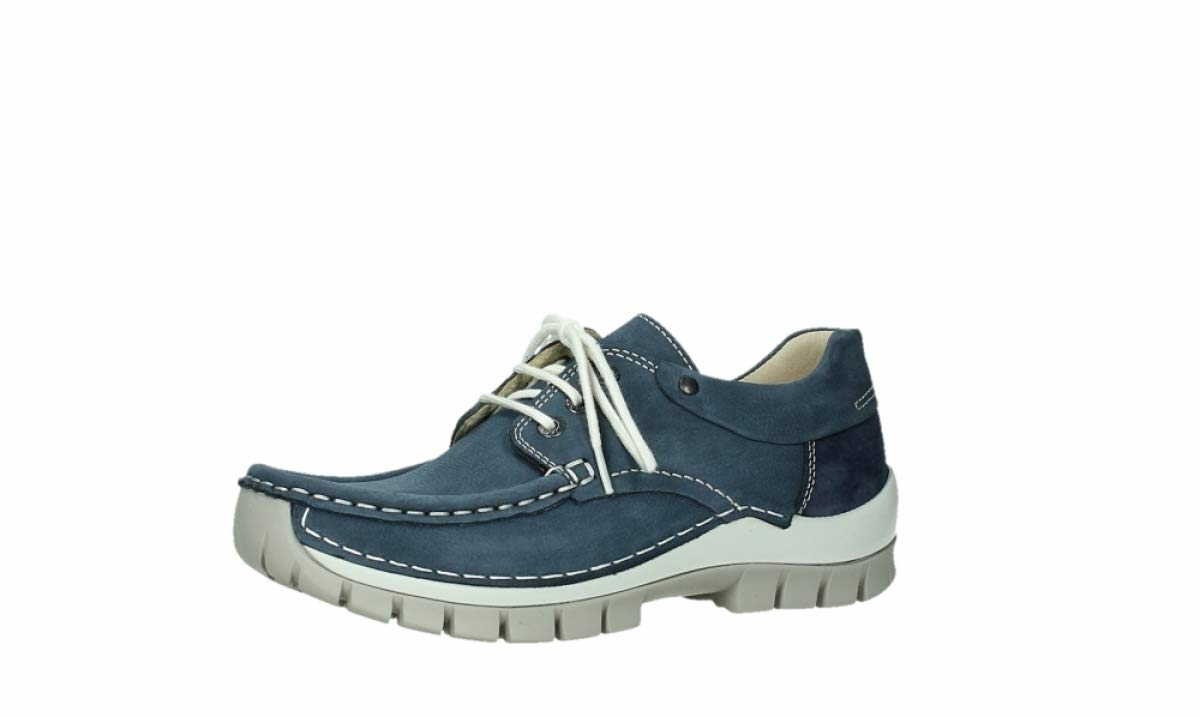 WOLKY Freizeit Schnürer blau