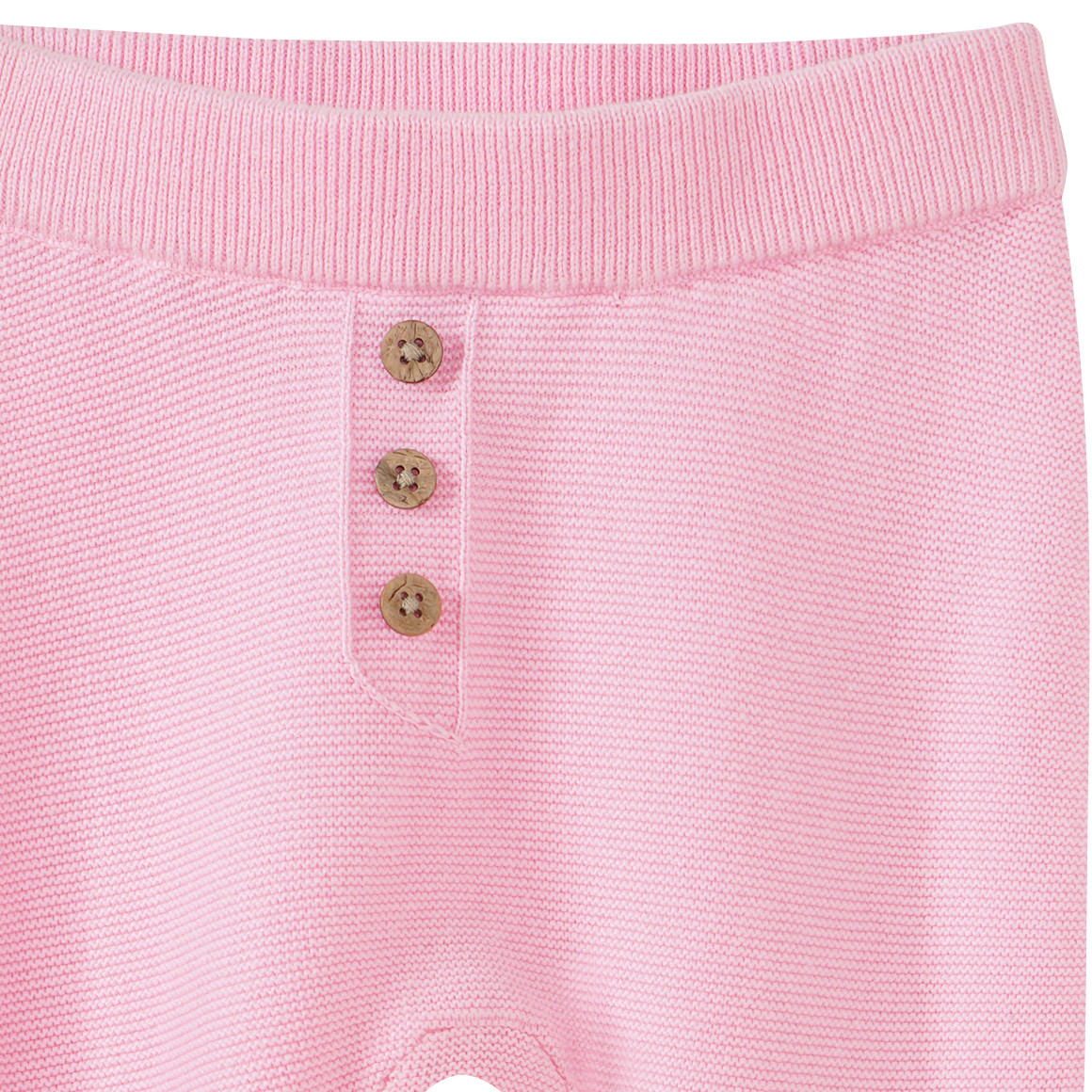 Newborn Strickhose mit Zierknöpfen