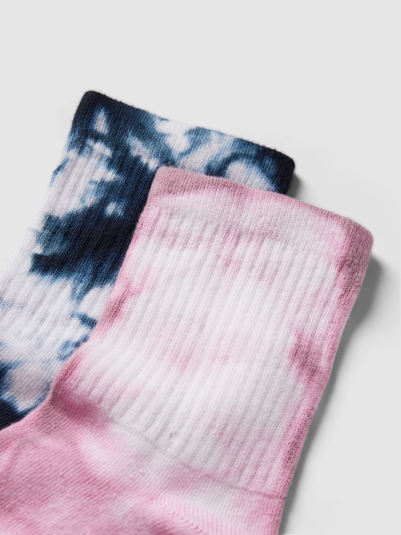 Socken mit Batik-Look im 2er-Pack in rosa