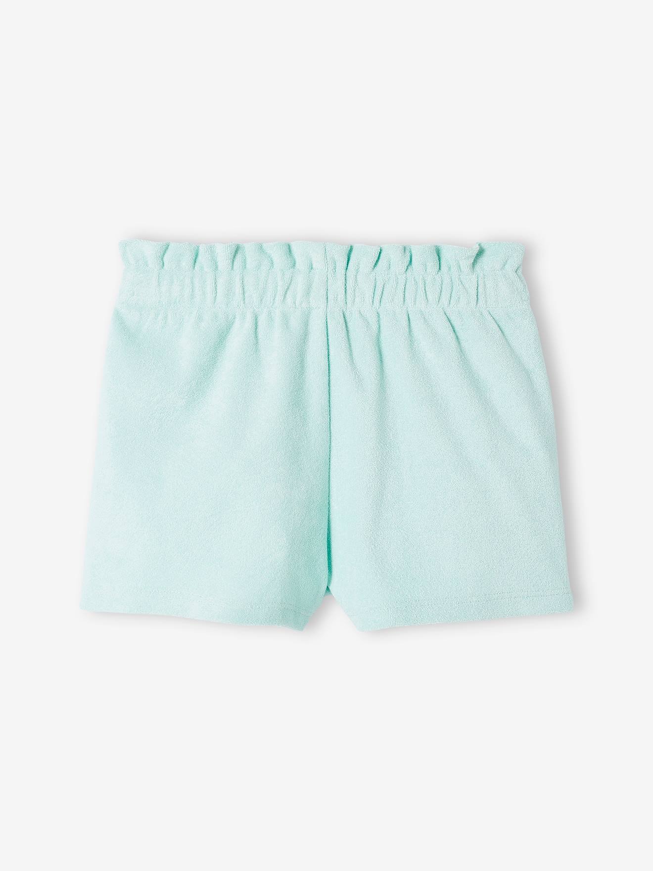 Vertbaudet Mädchen Frottee-Shorts - hellblau