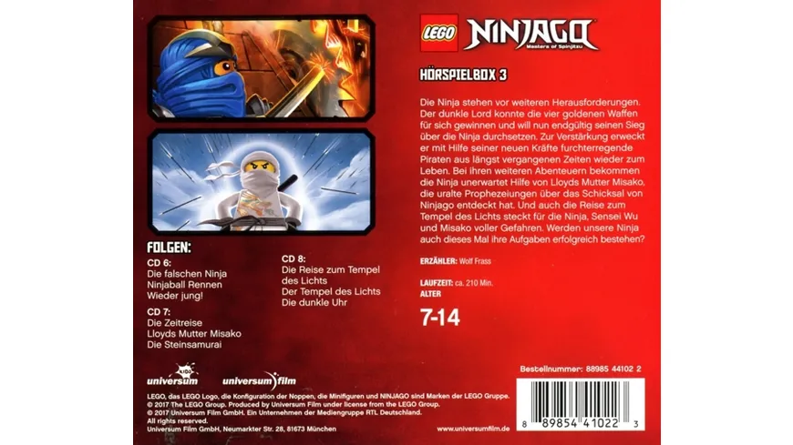 LEGO Ninjago Hörspielbox 3