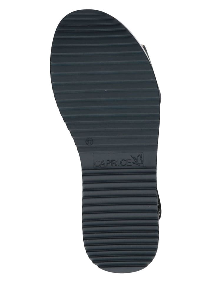 Caprice Leder-Sandalen in Dunkelblau günstig kaufen