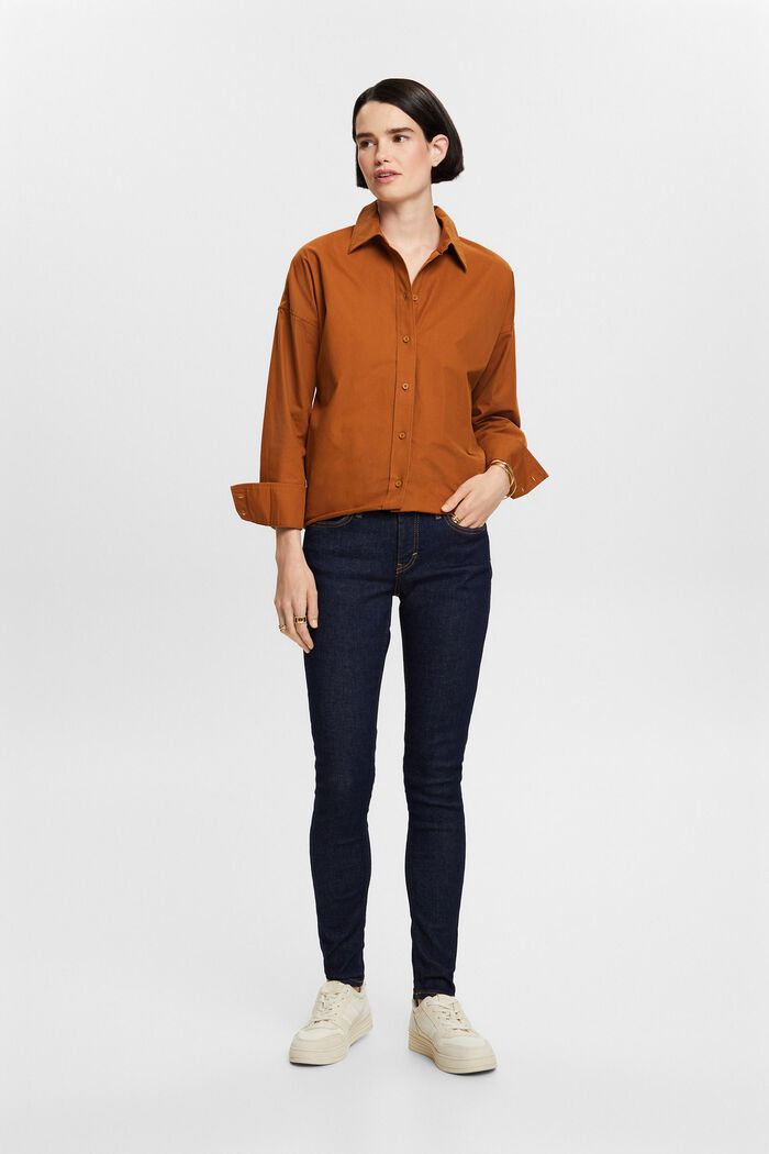Recycelt: Skinny Jeans mit mittelhohem Bund