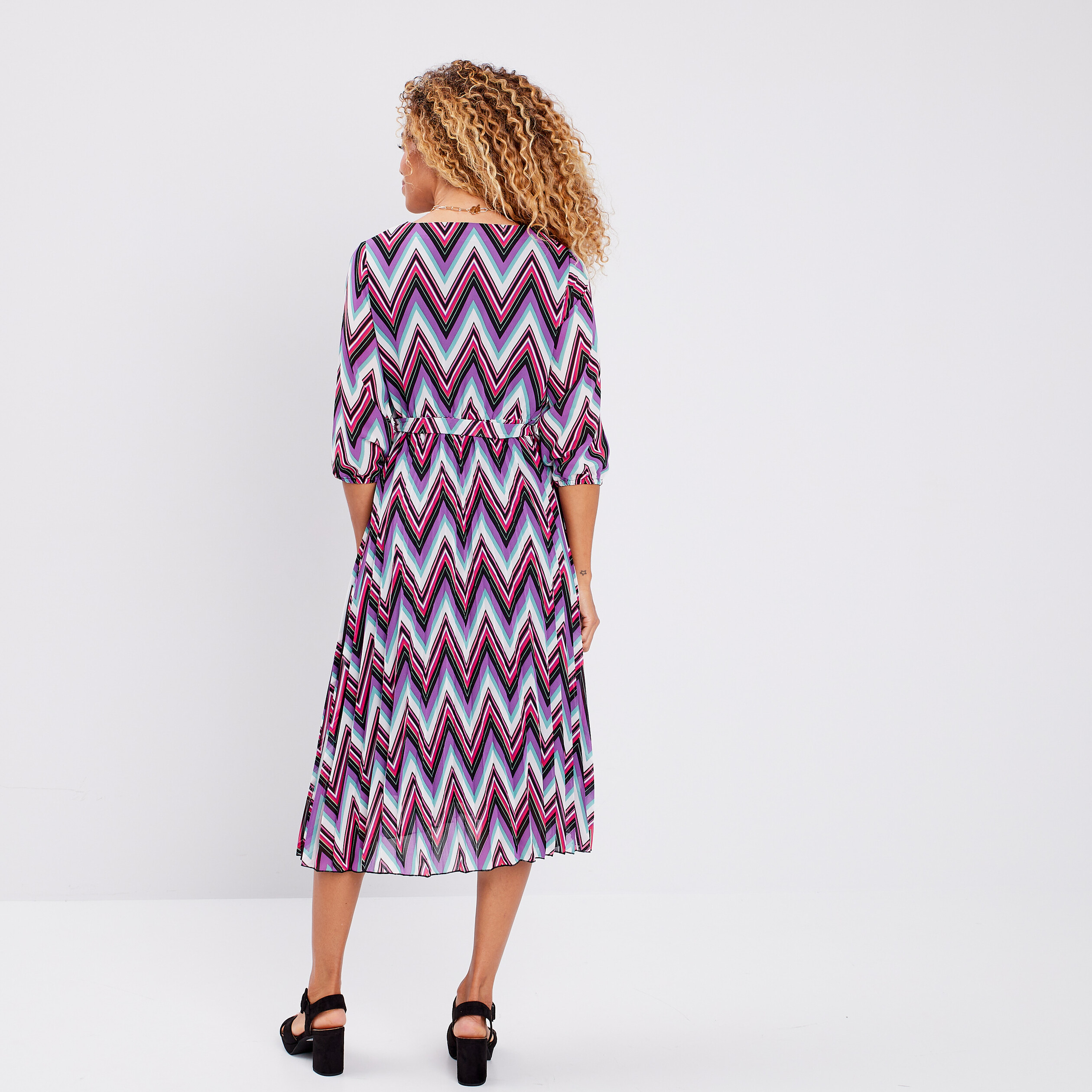 Robe longue à ceinture ecru femme | La Halle