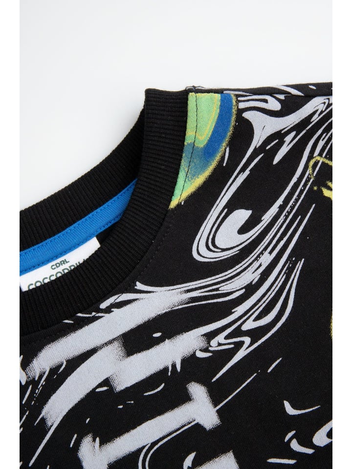 Coccodrillo T-Shirt mit kurzen Ärmeln in schwarz günstig kaufen