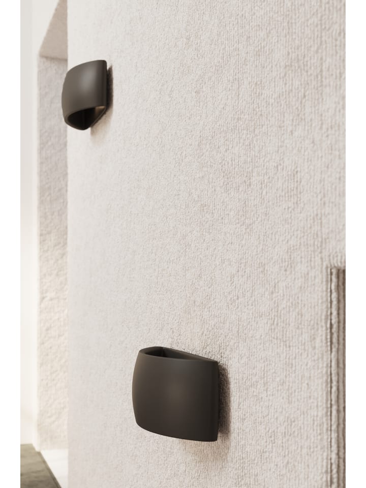 Nice Lamps Wandleuchte Keramik PALERMO in Schwarz Licht auf und ab loft G9 LED NICE LAMPS günstig kaufen onesize