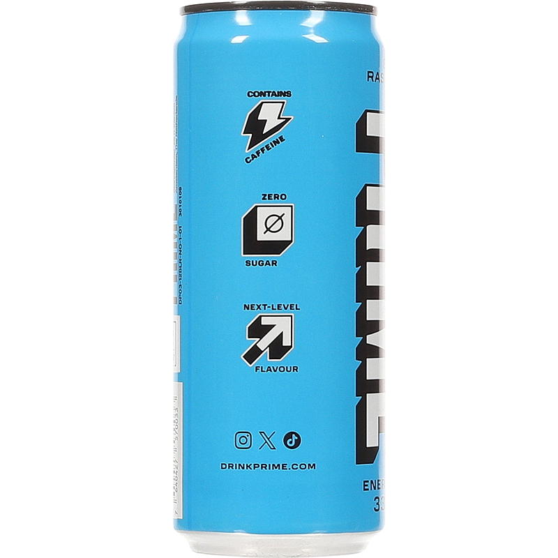 Prime Energi 330 ml Blue raspberry