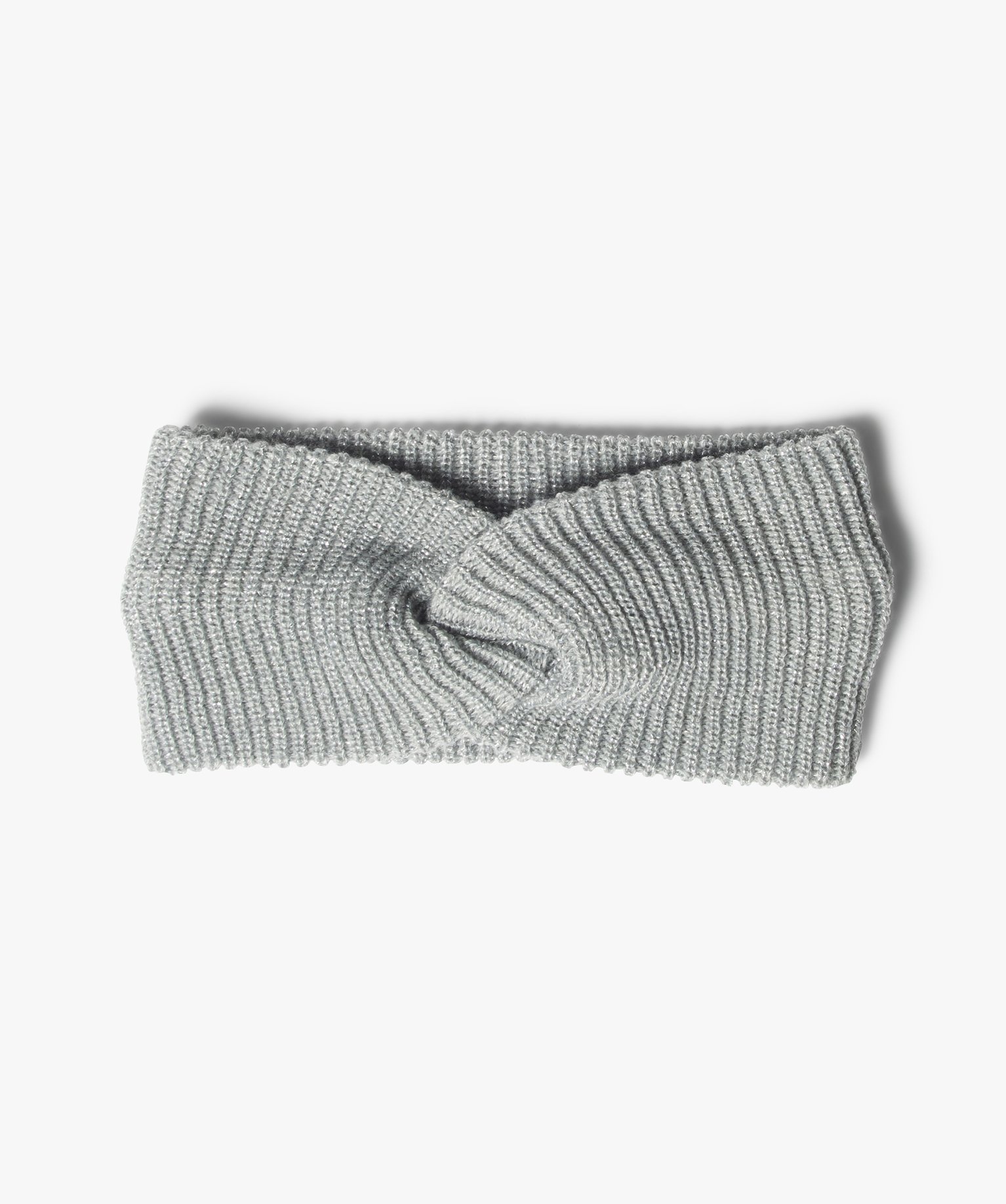 Bandeau femme cache-oreilles en maille pailletée gris | GEMO