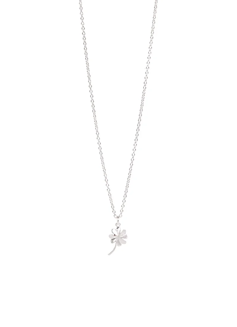 Pernille Corydon Clover silver necklace