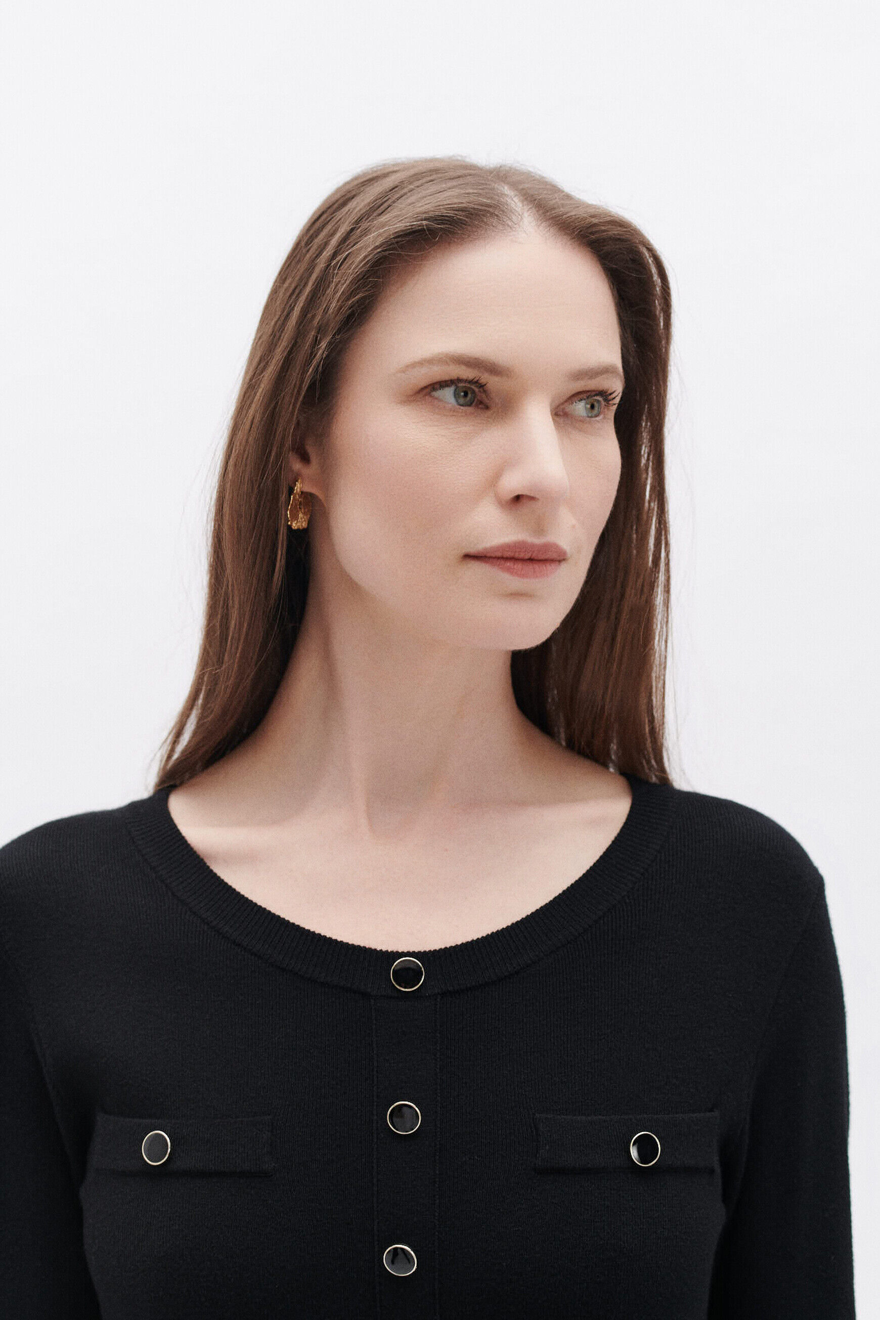 Robe raya noir femme