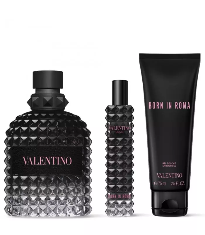 BORN IN ROMA UOMO Coffret Cadeau Eau de Toilette Boisé Aromatique Pour Lui