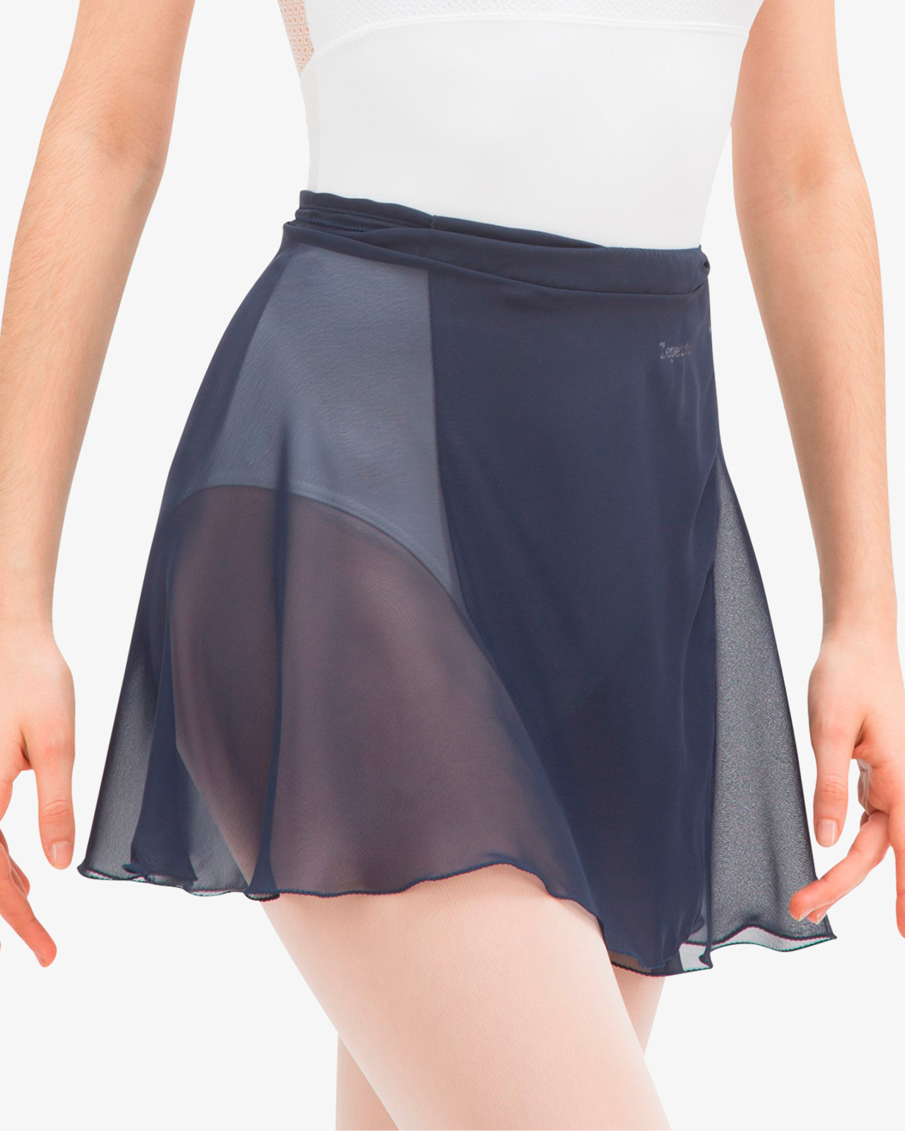 Short chiffon skirt