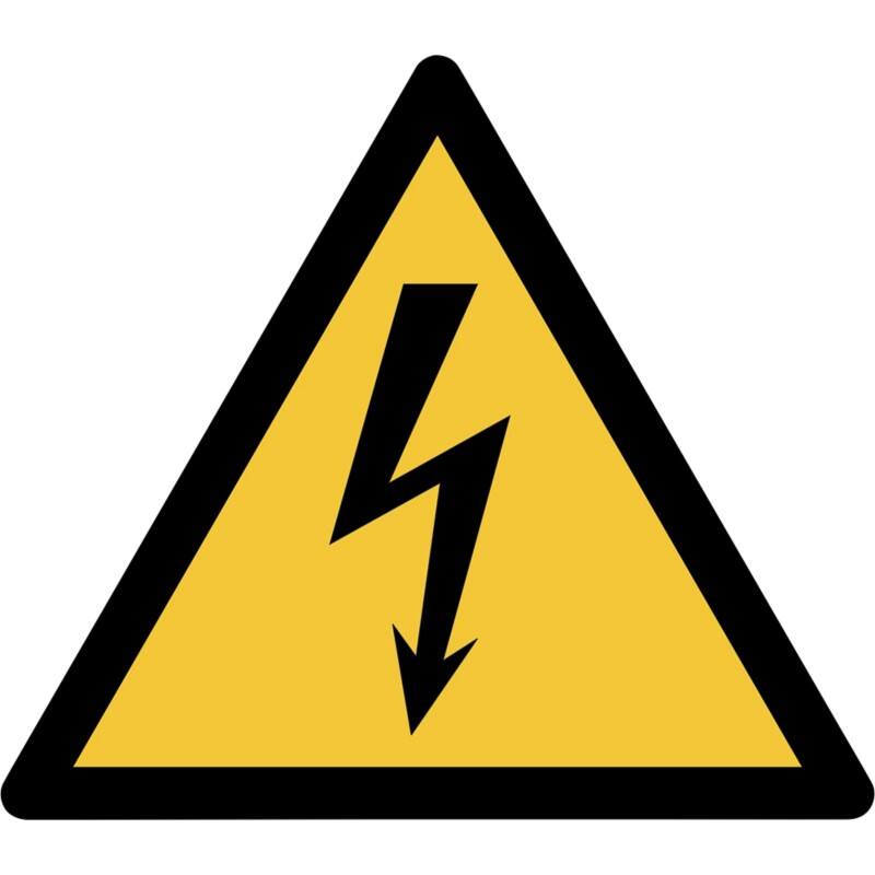 Djois Warnschild Warnung vor elektrischer Spannung Klebstoff, einschraubbar PP (Polypropylen) 30 (B) x 0,14 (H) cm 3 Stück