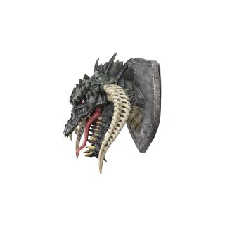 Dungeons & Dragons Replicas of the Realms: 3D Wand-Relief - Black Dragon Trophy Plaque
