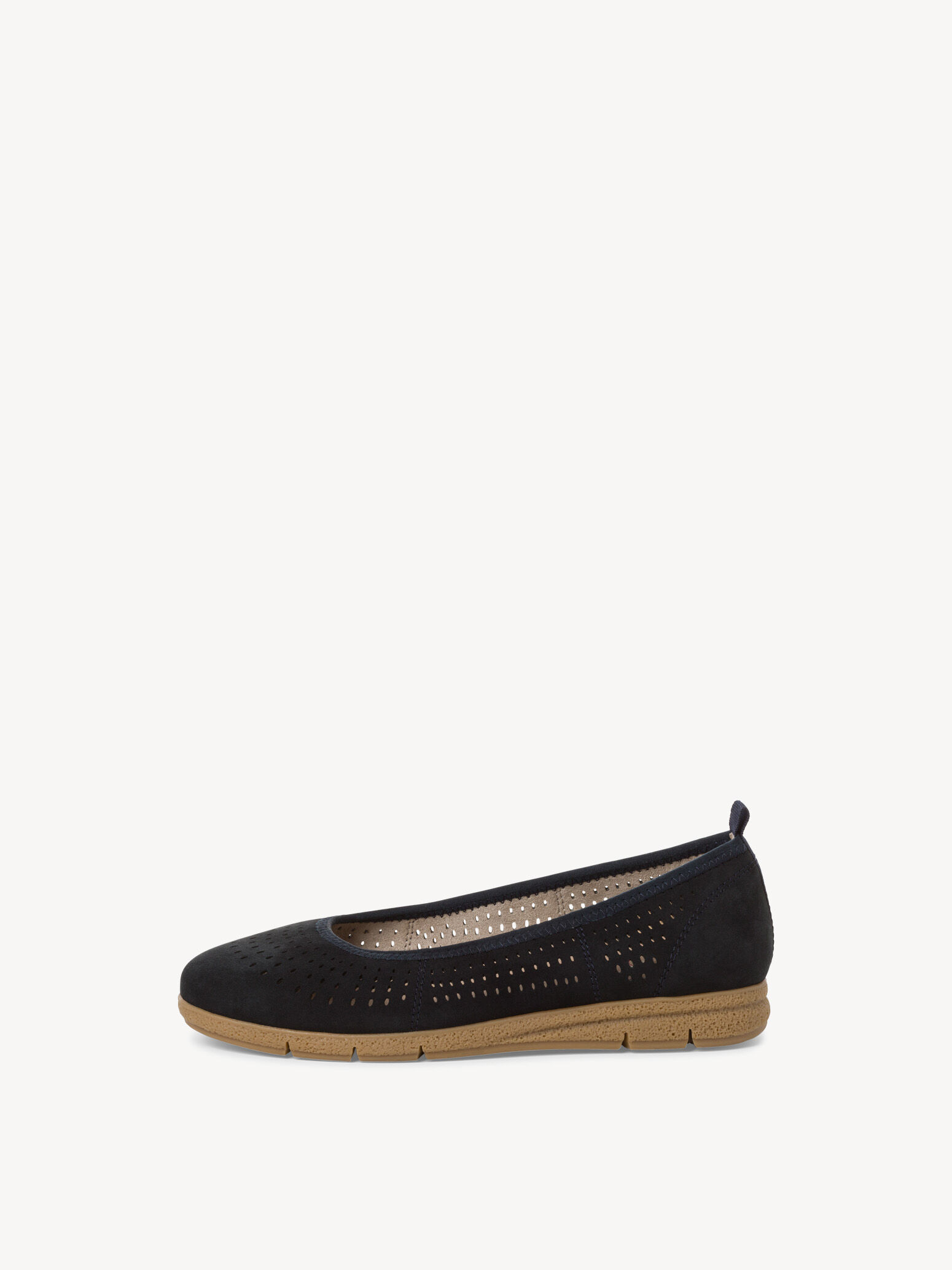Ballerine en cuir - bleu