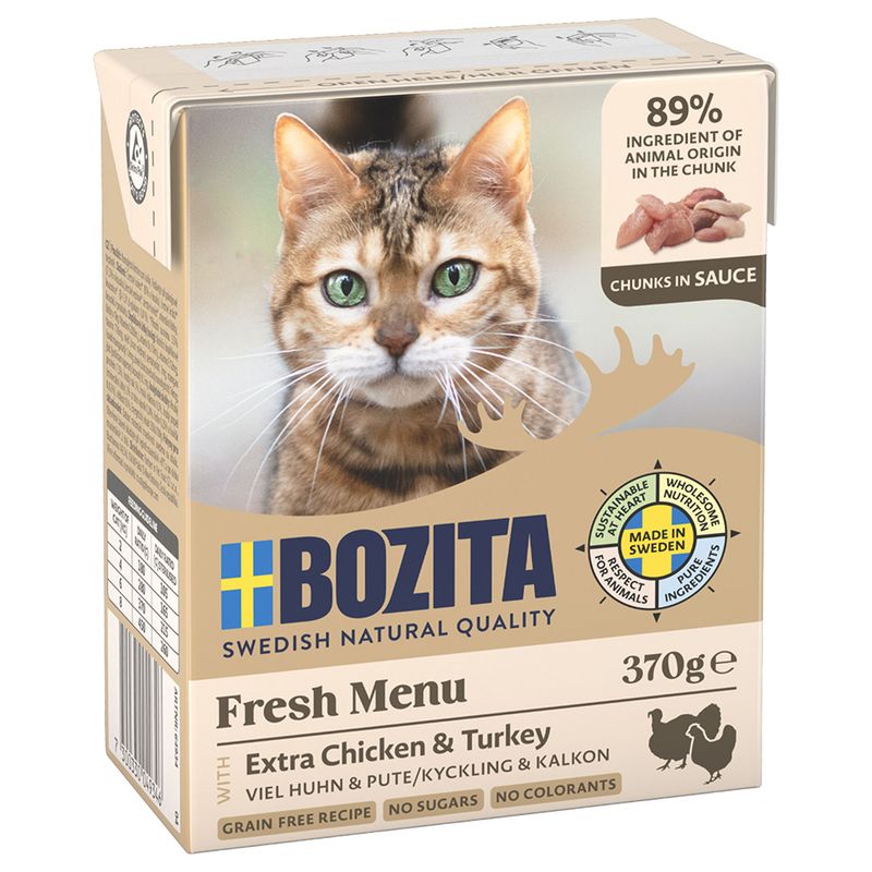 Sparpaket Bozita Tetra Häppchen in Soße 24 x 370 g