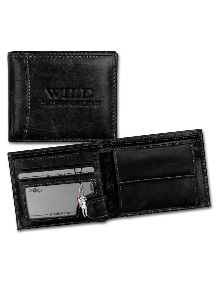 Wild Things Only Portemonnaie Leder ca. 10,5cm breit ca. 8,5cm hoch günstig kaufen onesize