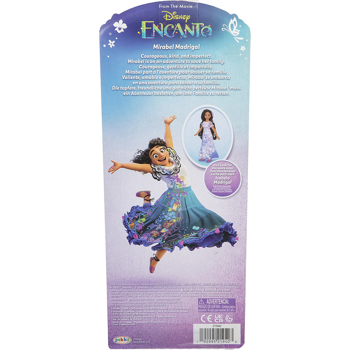 Encanto - Modepuppe Mirabel 26 cm mit 5 beweglichen Gelenken