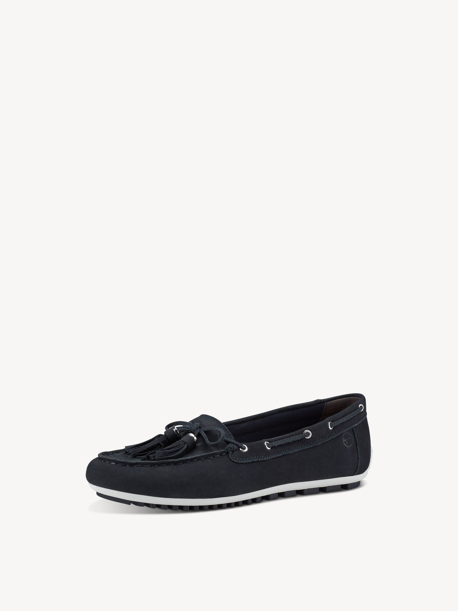 Mocassin en cuir - bleu