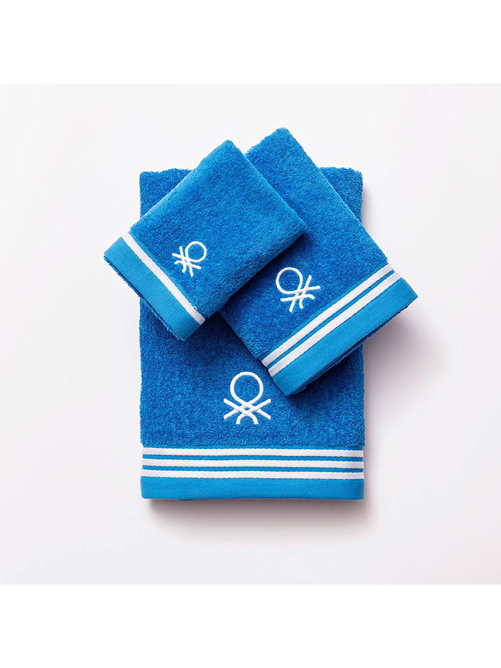 Benetton Gästehandtuch in Blau günstig kaufen