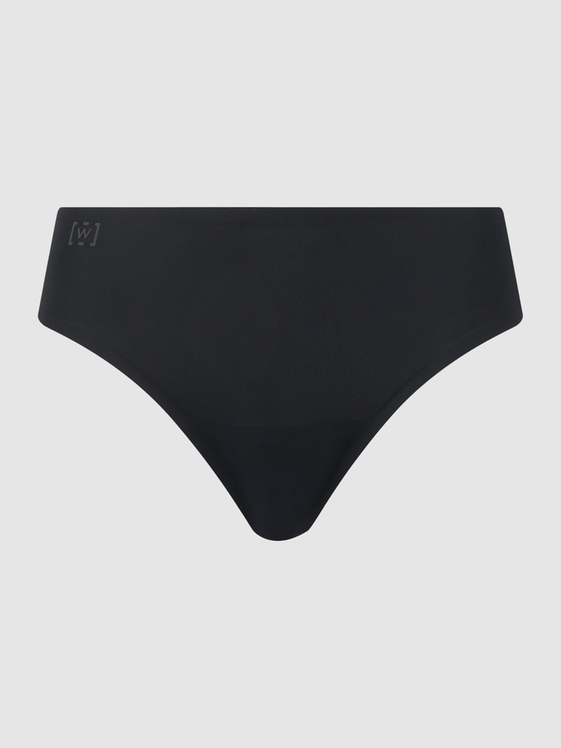 String aus Mikrofaser Modell 'Pure' - nahtlos in schwarz