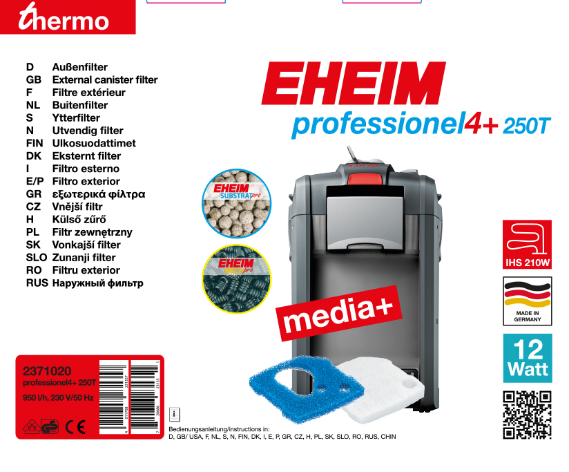 EHEIM Filter EHEIM professionel 4+ 250T