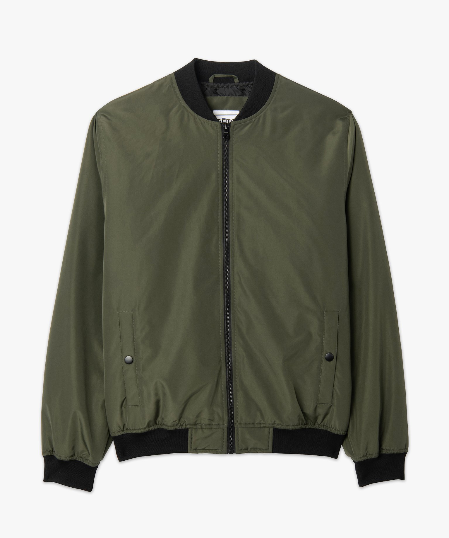 Blouson homme rembourré avec finitions bord-cte kaki | GEMO