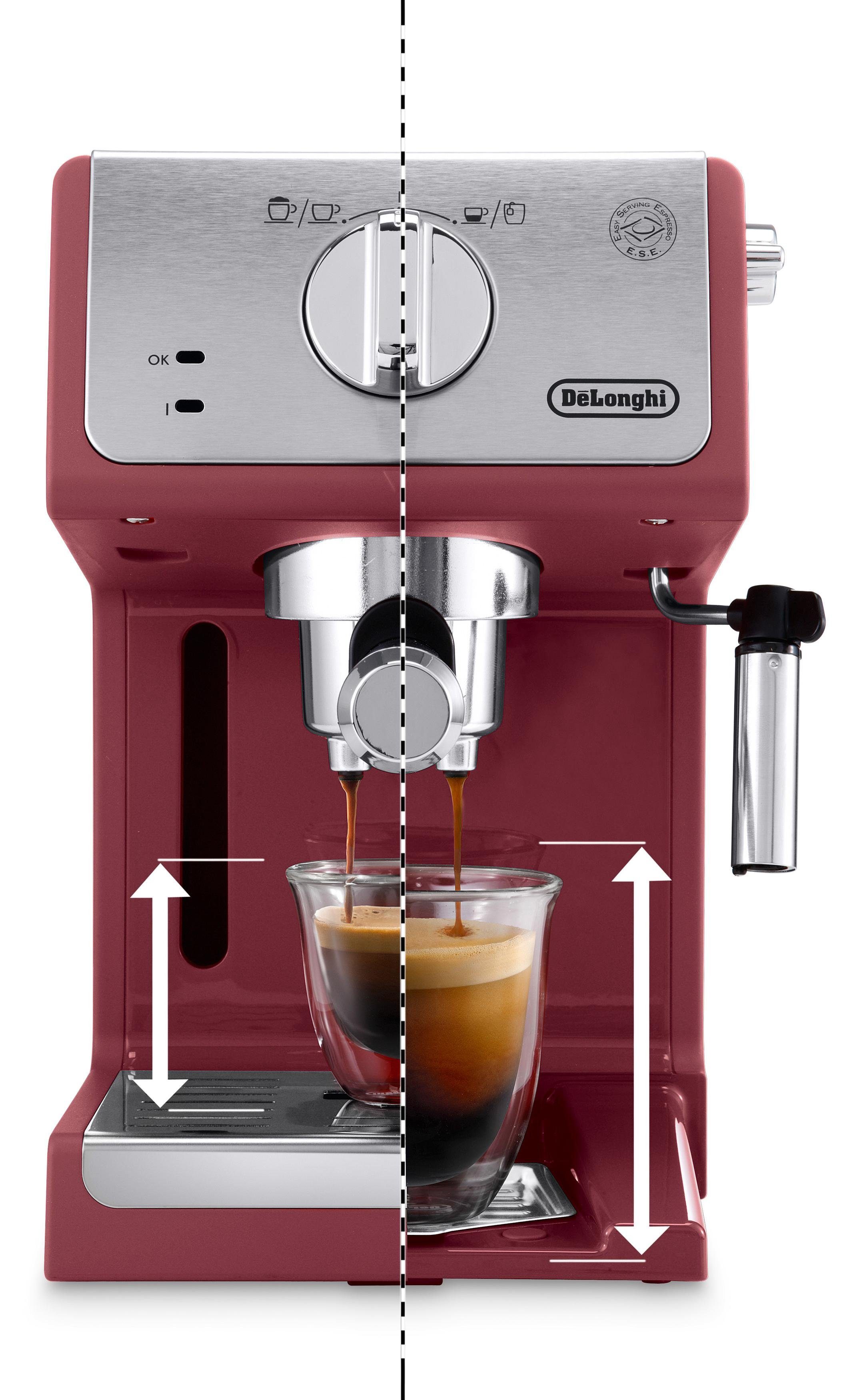 De'Longhi Siebträgermaschine Active Line ECP 33.21.R, 1100 Watt, 15 Bar