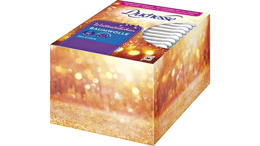 Duchesse Wattestäbchen Baumwolle, 300 Stück