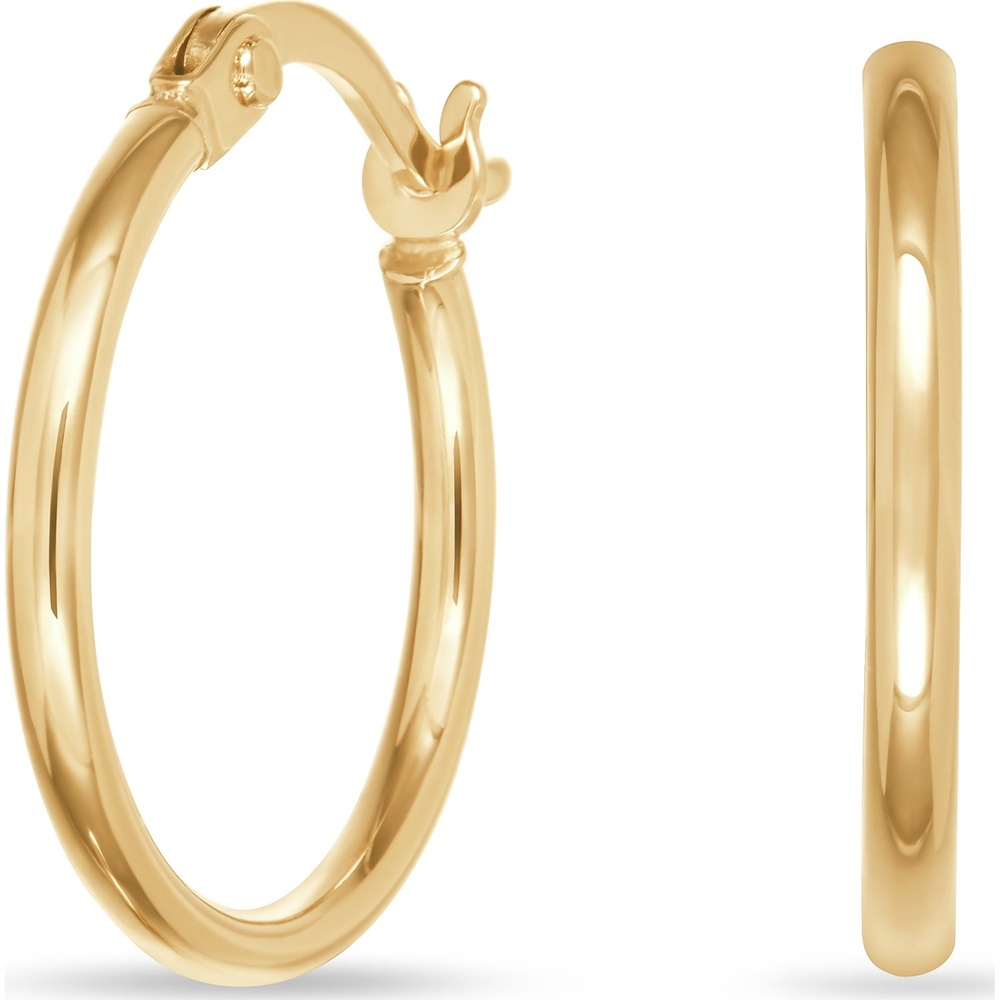 FAVS Créoles 375 Or jaune Boucles d'oreilles