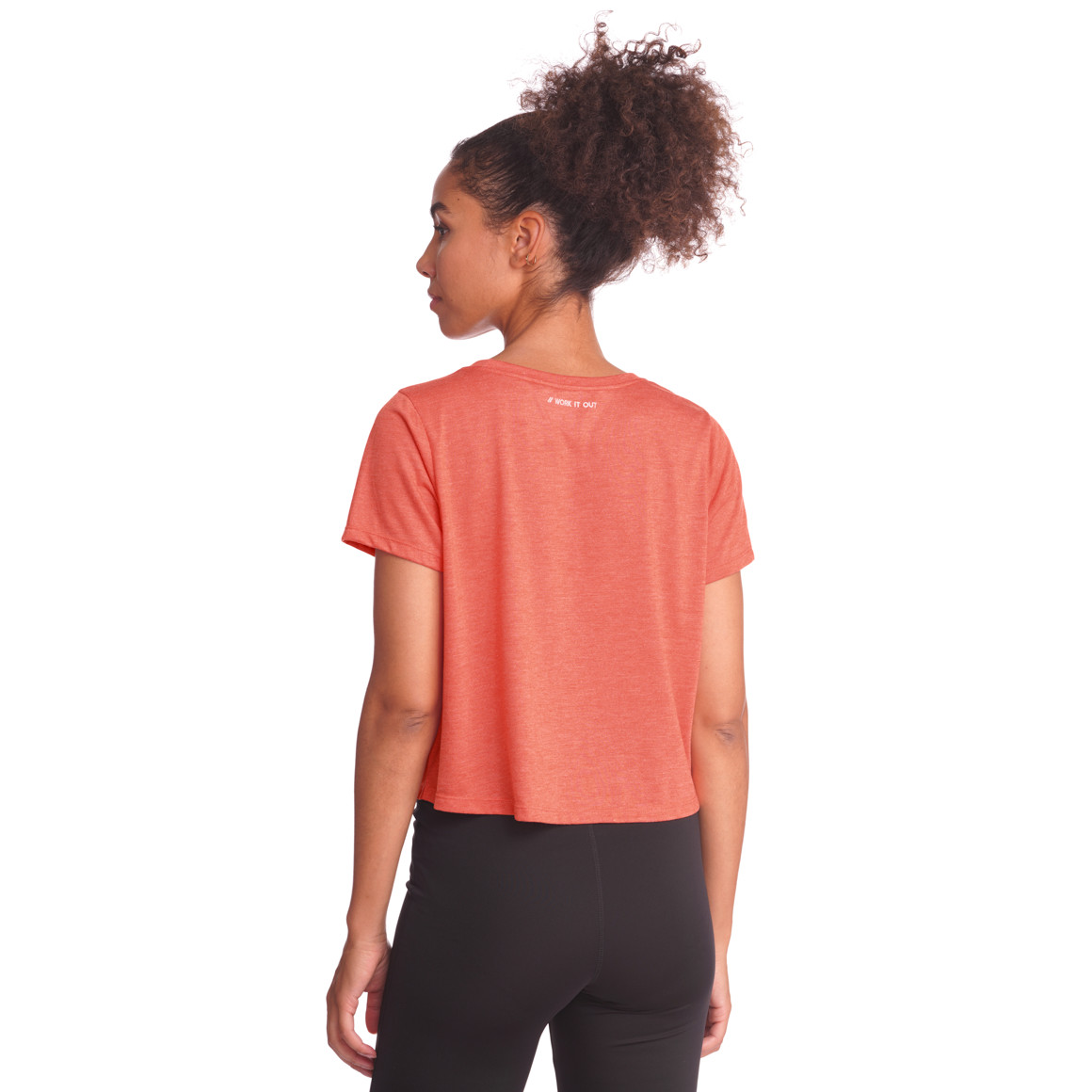 Damen Sport-T-Shirt mit Knotendetail